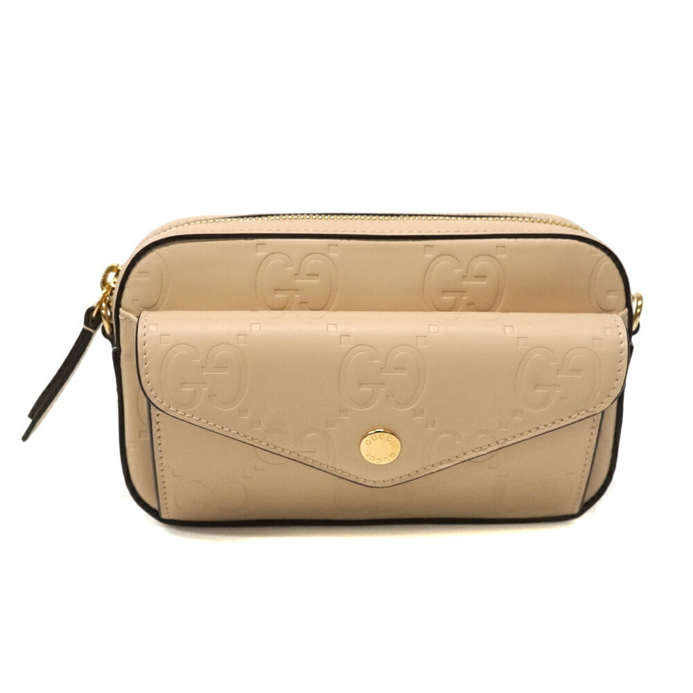 Gucci Super Shoulder Bag Beige Tan Brown